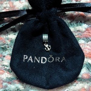 Retired Two tone anchor pandora charm